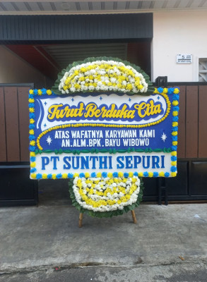 Papan Bunga Duka di Semugih
